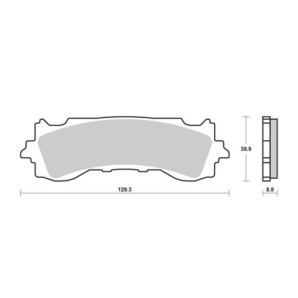Plaquettes de freins Brembo Sinter Métal Fritté avantRef : BM0012 / 07HO65SA