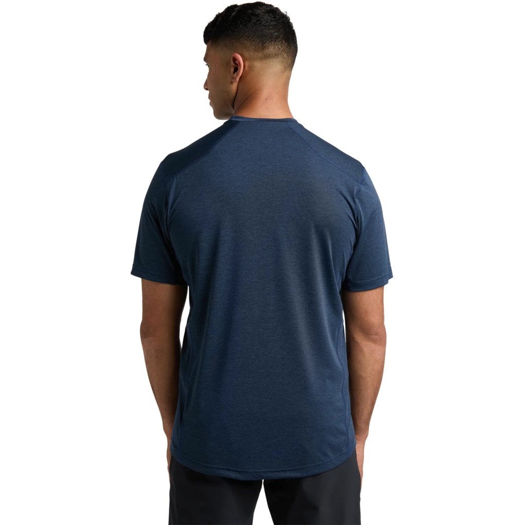 Haglöfs Ridge Hike Shortsleeve Tee Men - tarn blue solid 45W