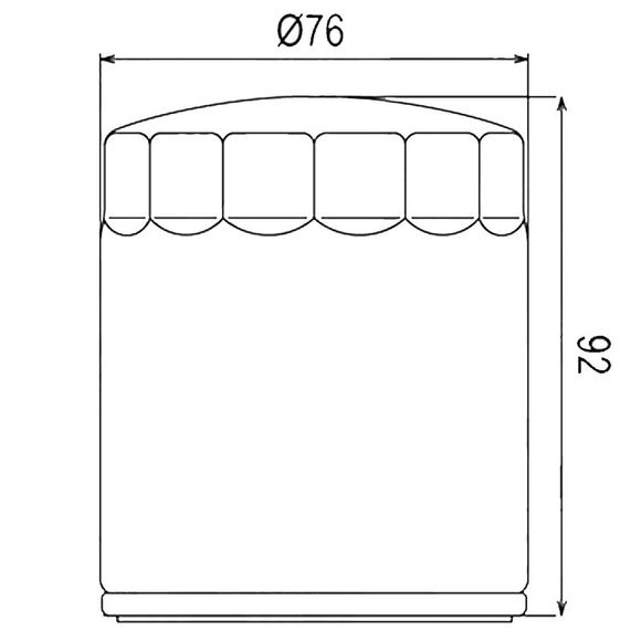 Filtre à huile HifloFiltro HF170B Type origineRef : HF170B
