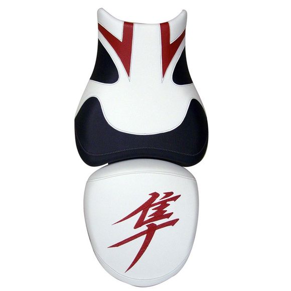 Housse de selle Bagster Blanc/Noir/Lettres RougesSUZUKI 1300 GSX 1300 HAYABUSA R - 2008Ref : 2899A