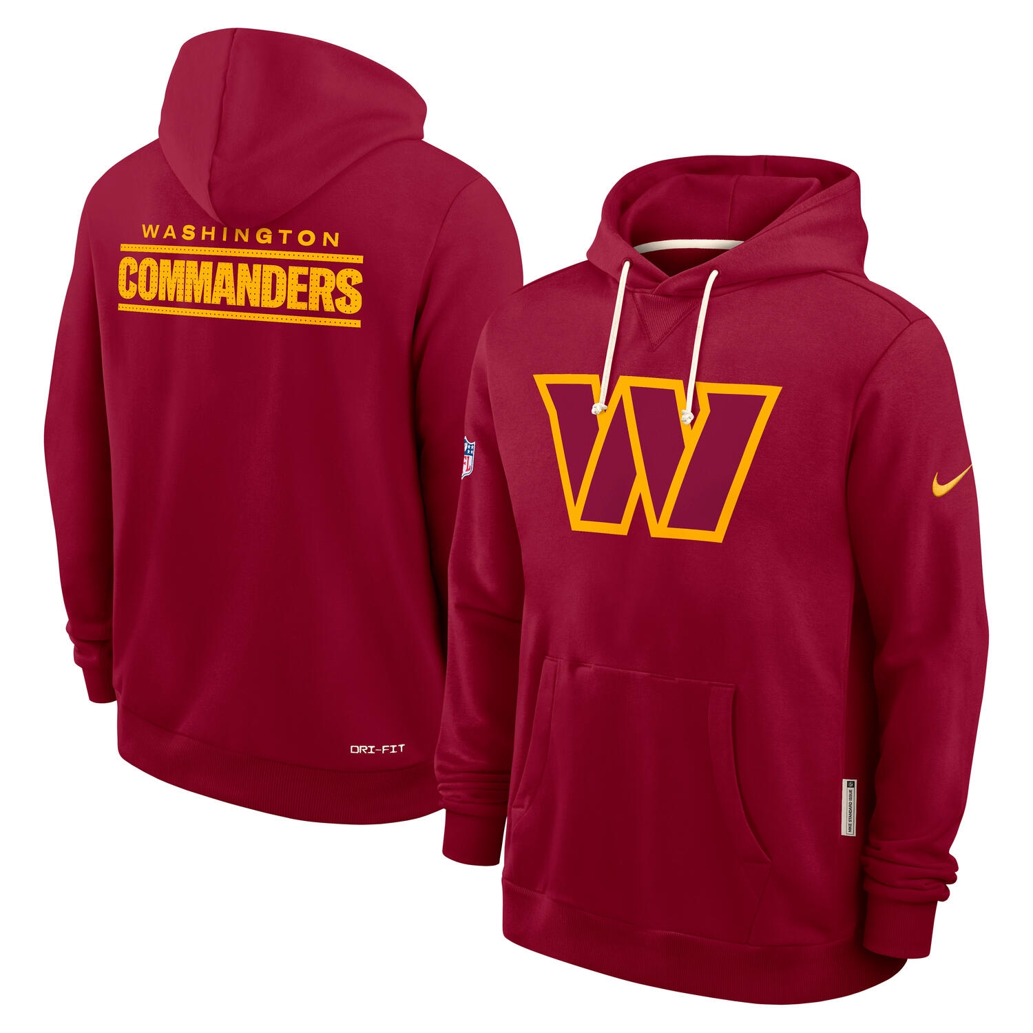 Washington Commanders 2025 NFL Sideline Nike Standard Issue Hoodie Burgundy