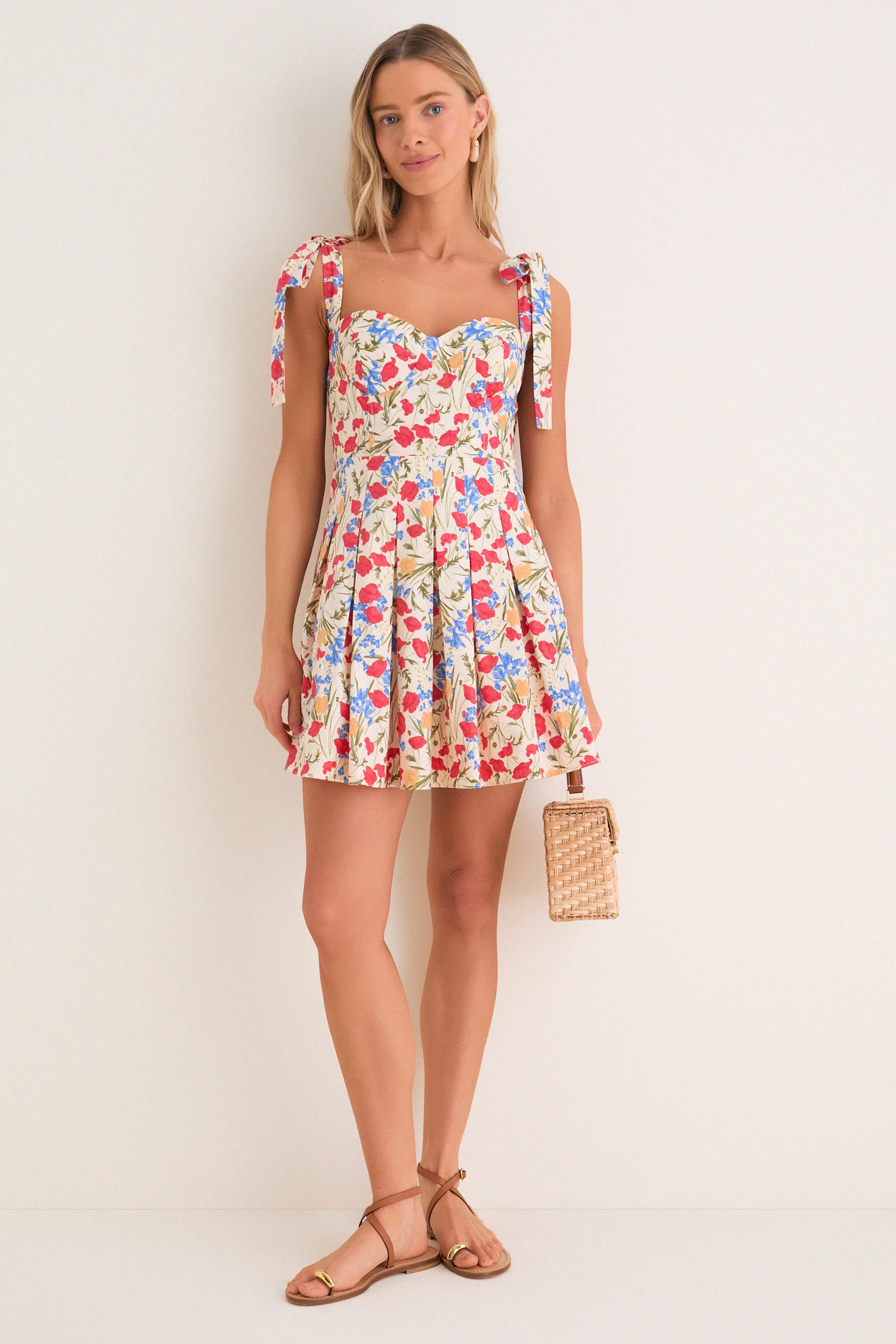 Poppy Fields Floral Jenna Mini Dress