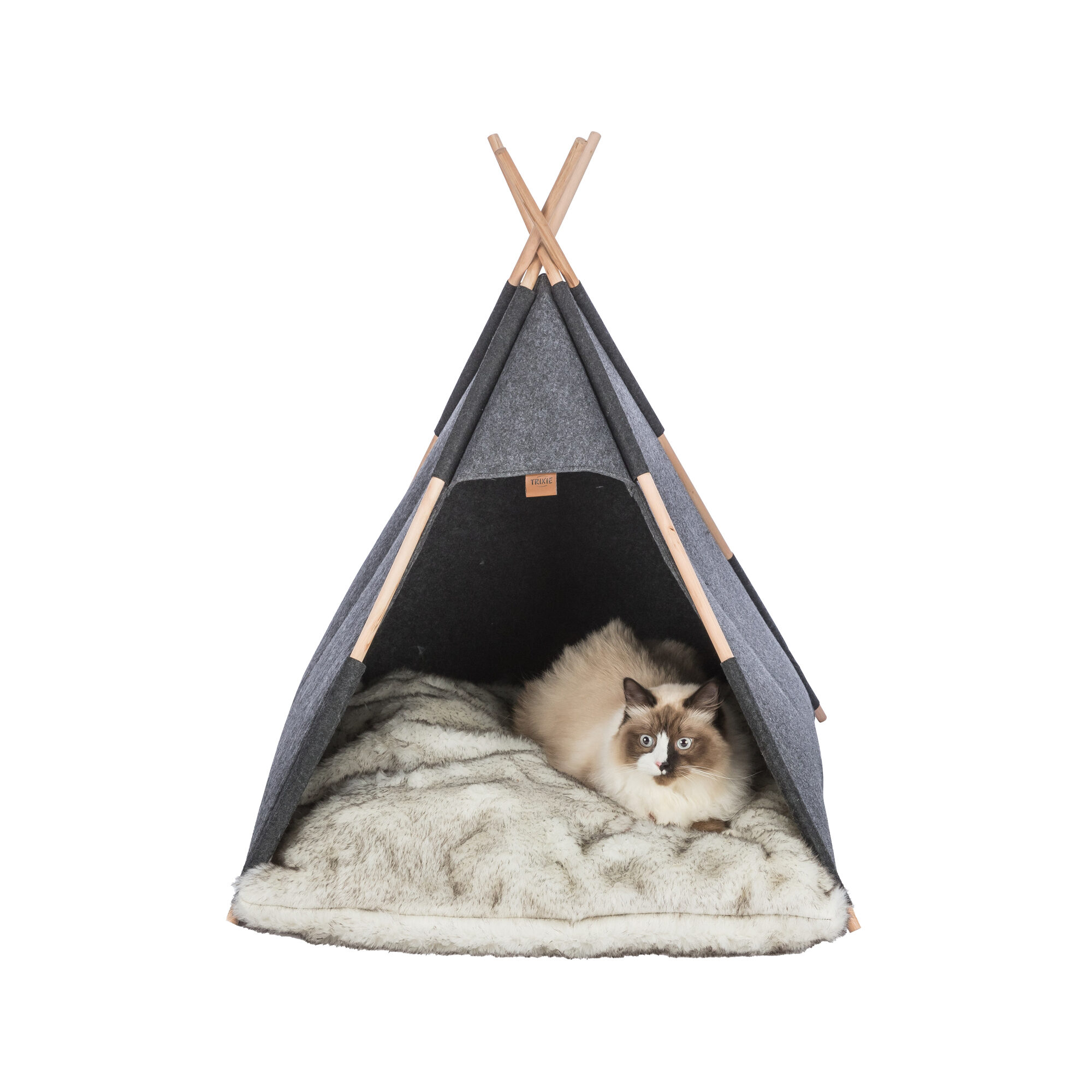 Trixie Tipi - felt - Anthracite - 70 x 70 x 70 cm r