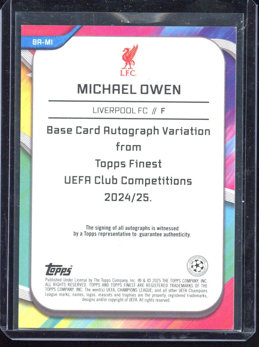 2024-25 Topps Finest Michael Owen Autograph /5