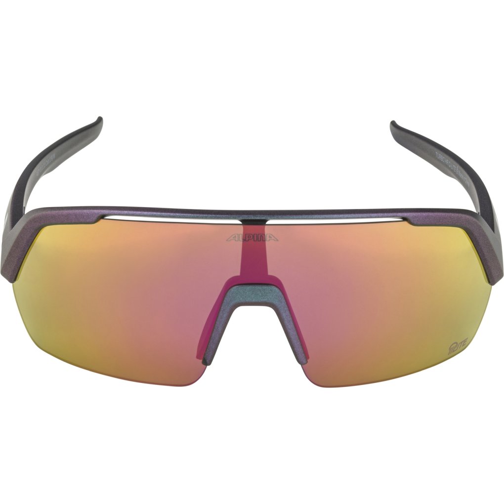 Alpina Turbo HR Q-Lite Glasses - black-purple matt/mirror pink