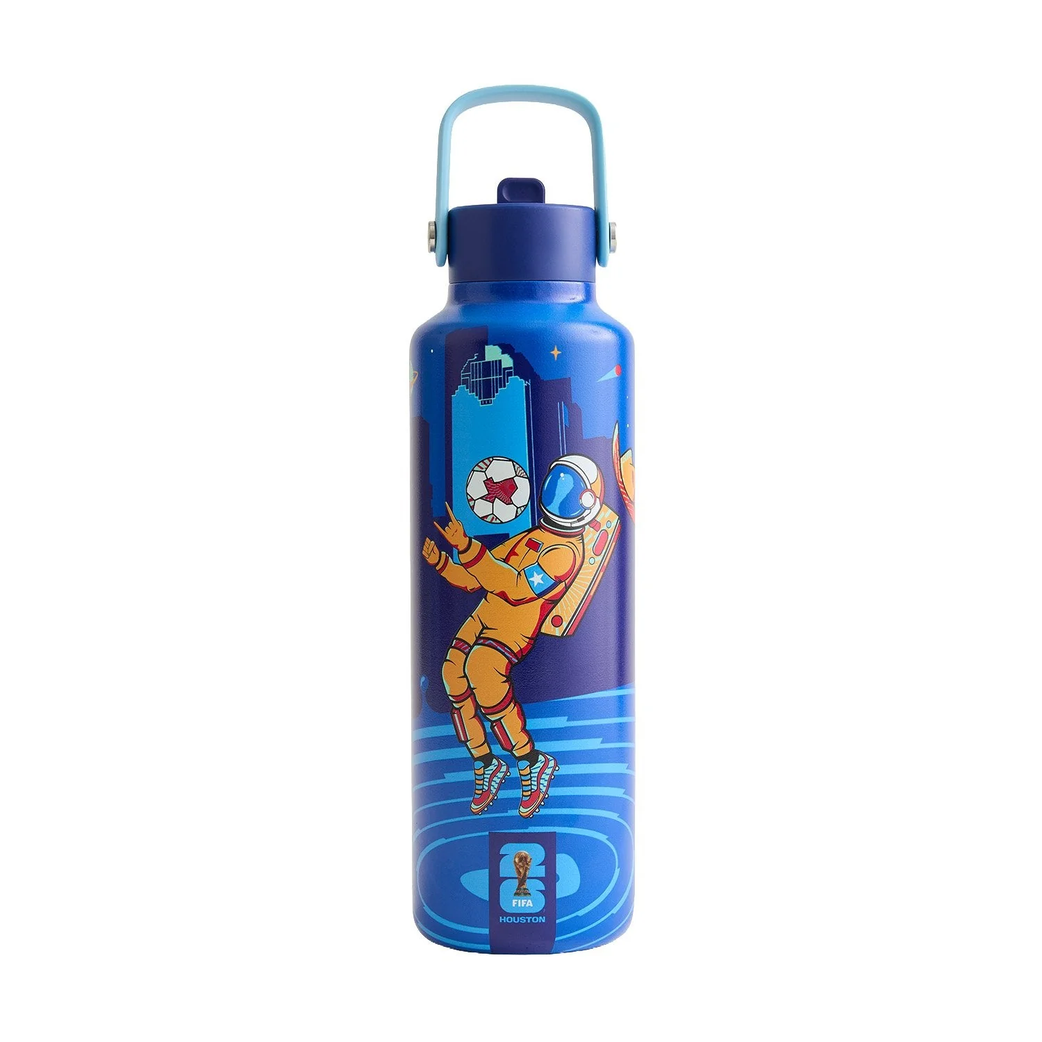 2026 Soccer Fan Collection Houston Poster Water Bottle