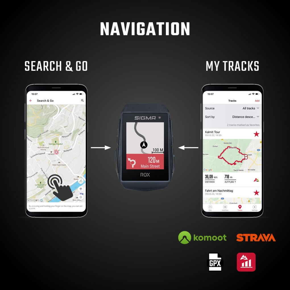 SIGMA ROX 11.1 EVO GPS Cycle Computer - black