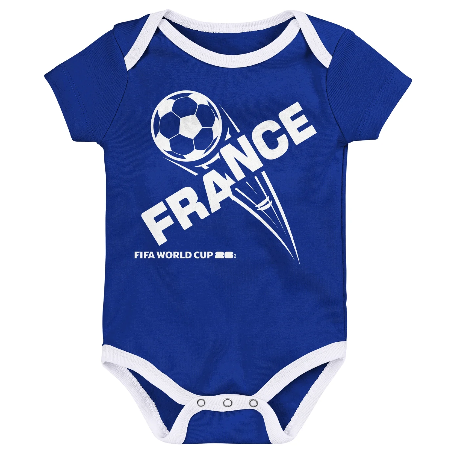 2026 Soccer Fan Collection France Onesie 3 Pack - Infant
