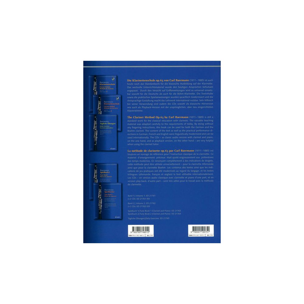 Schott Baermann Klarinettenschule – Thomann Ireland