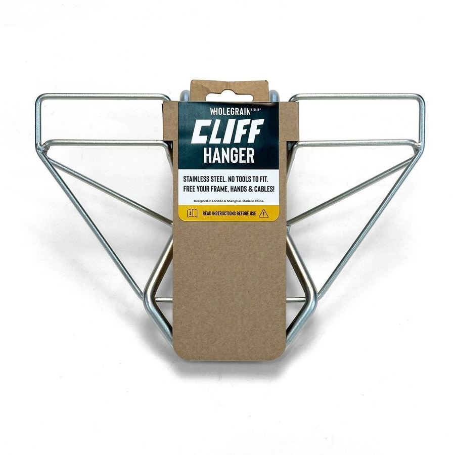 Wholegrain Cycles Cliff Handlebar Bag Holder - silver
