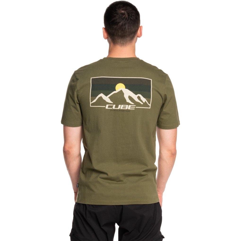 CUBE Organic T-Shirt Men - Sunrise olive