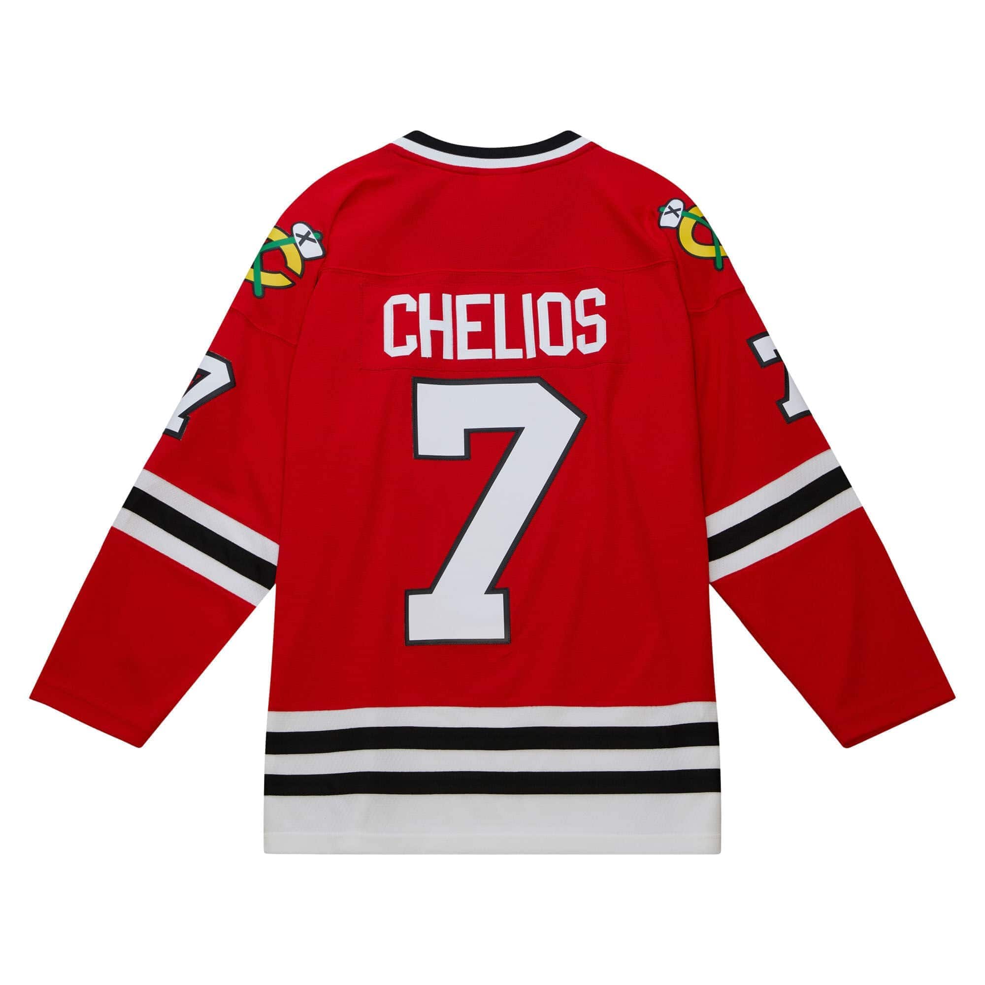 Chris Chelios #7 Chicago Blackhawks 1991-92 Mitchell & Ness NHL Jersey