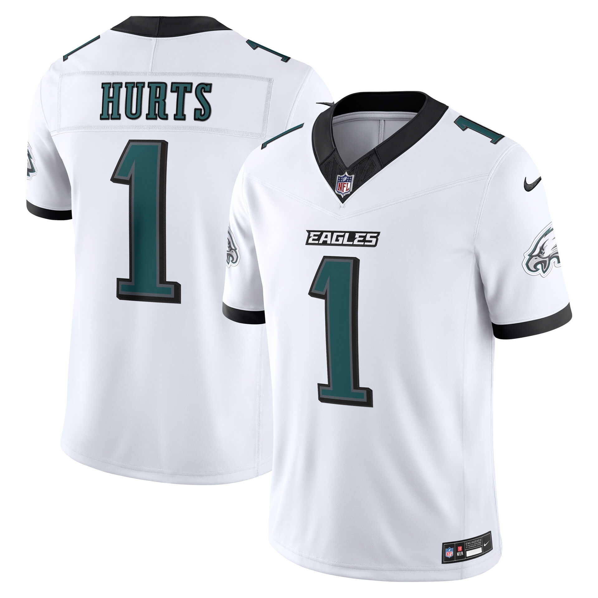 Jalen Hurts #1 Philadelphia Eagles 2026 Stitched Limited NFL Jersey White