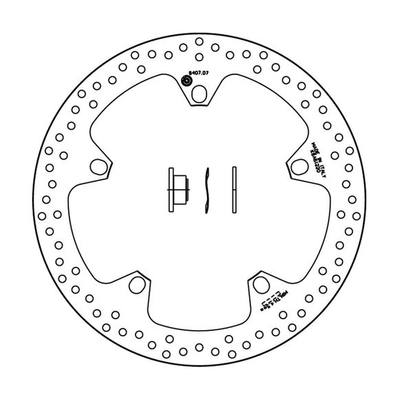 Disque de frein Rond Brembo fixe 320 MMRef : 68B407D7