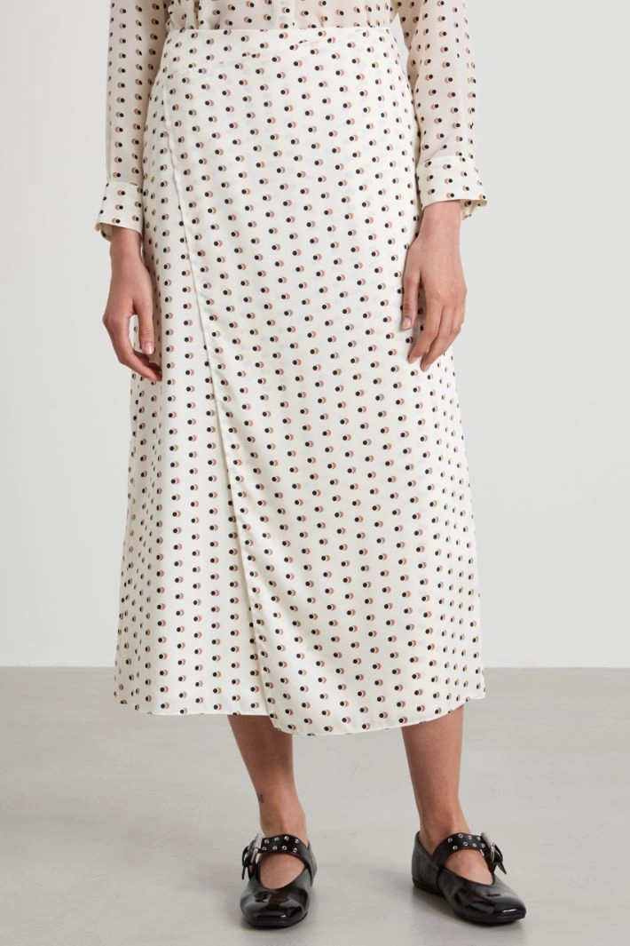 Twill skirt - CREAM