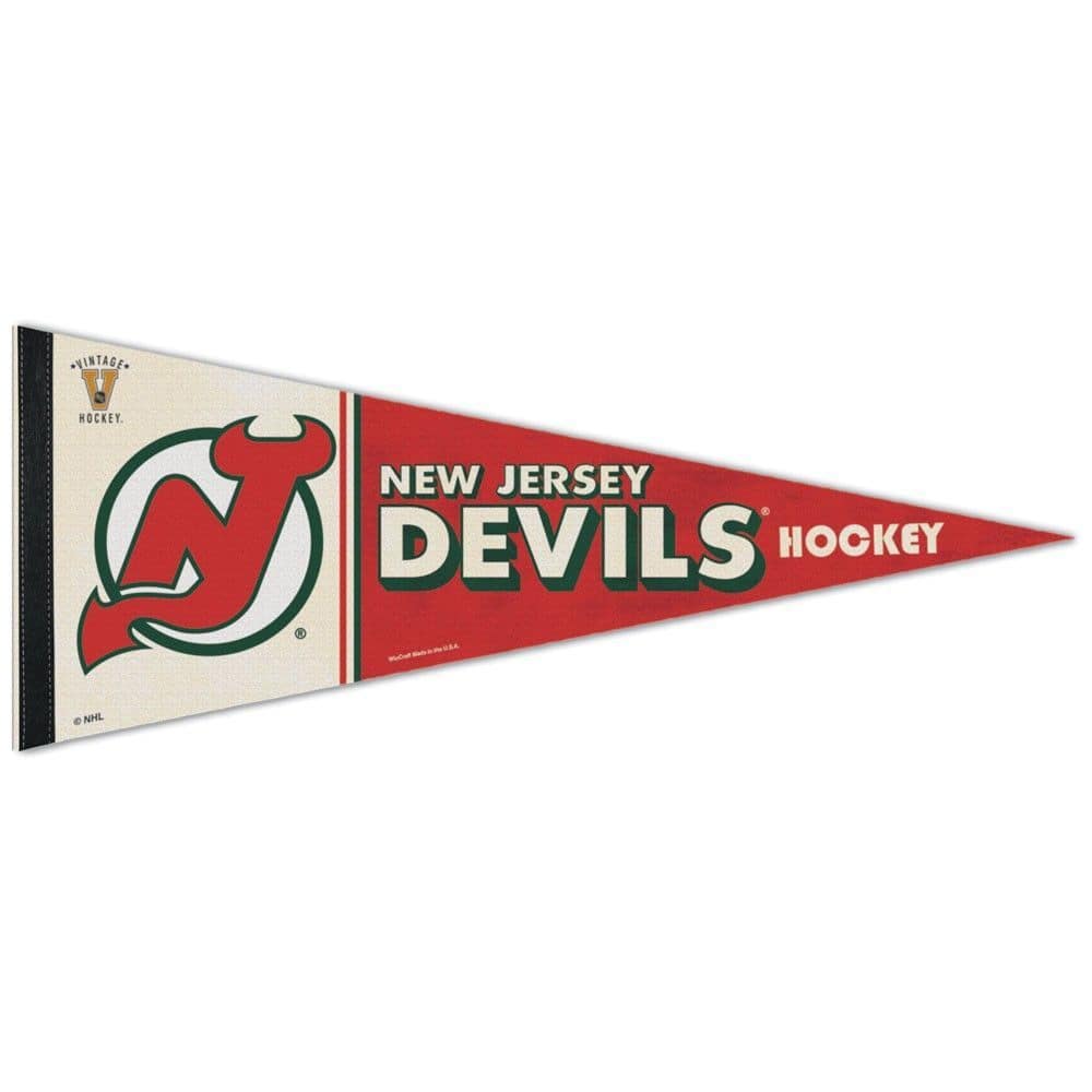New Jersey Devils Vintage WinCraft Premium NHL Pennant