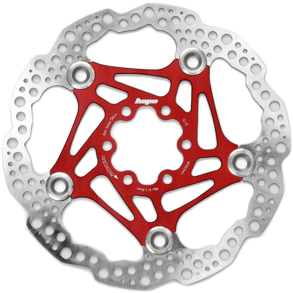 Hope Floating Rotor - 6-Bolt - red