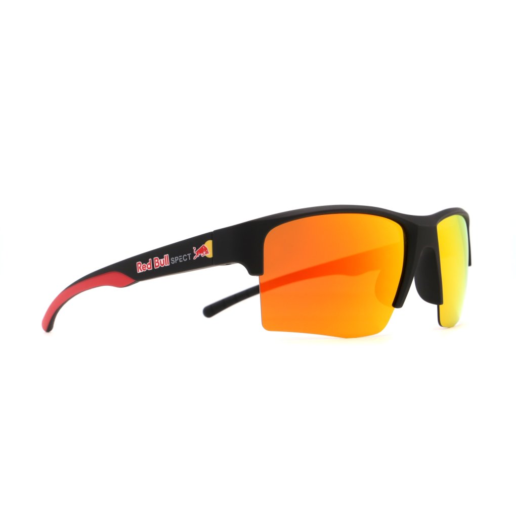 Red Bull SPECT Eyewear CHAIN Sunglasses - 02P black | brown with red mirror