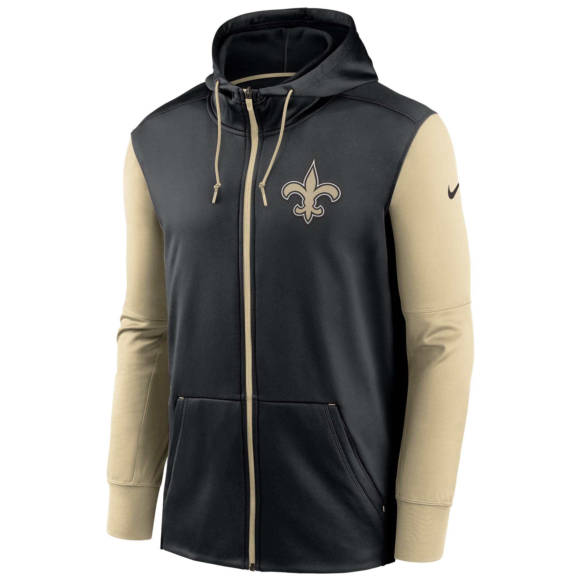 New Orleans Saints Two-Tone Nike Therma NFL Full-Zip Hoodie