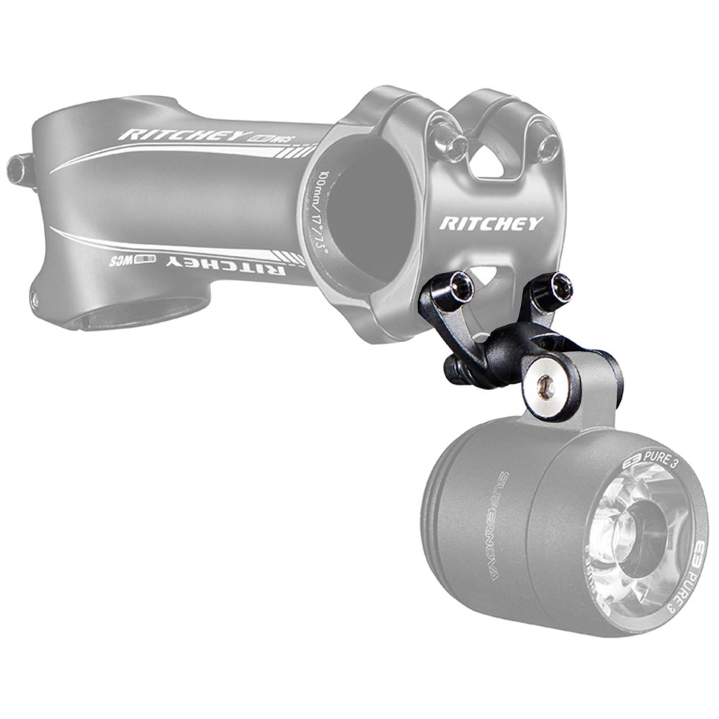 Ritchey Universal Stem Mount for Supernova Bike Light - Wide Version - 22-35mm