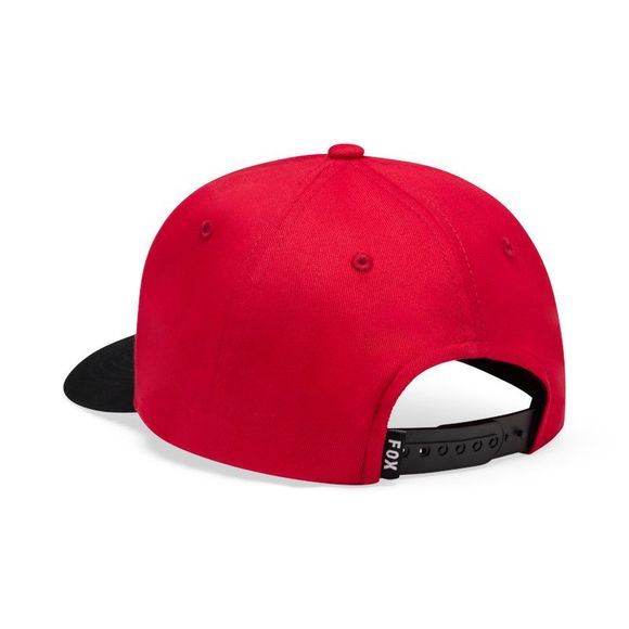 Fox Badge Snapback Hat Child Cap - Black / RedRef: FX6407