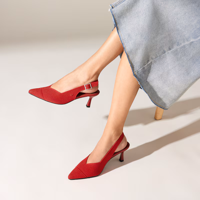 Pointed-Toe Slingback Heels (Addison)