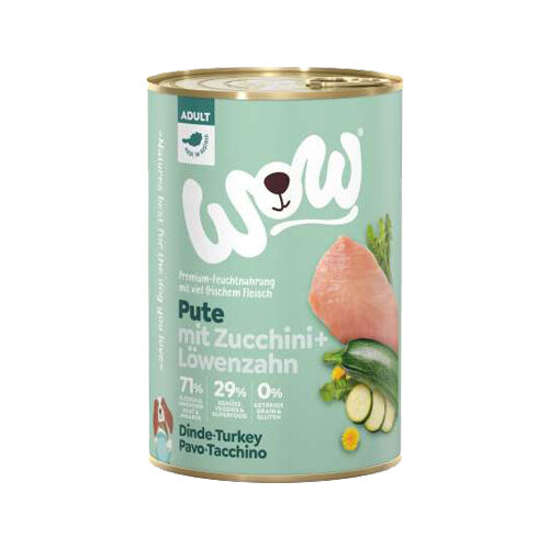 WOW! Adult Dog Food - Canned - Lamb - 6 x 400 g