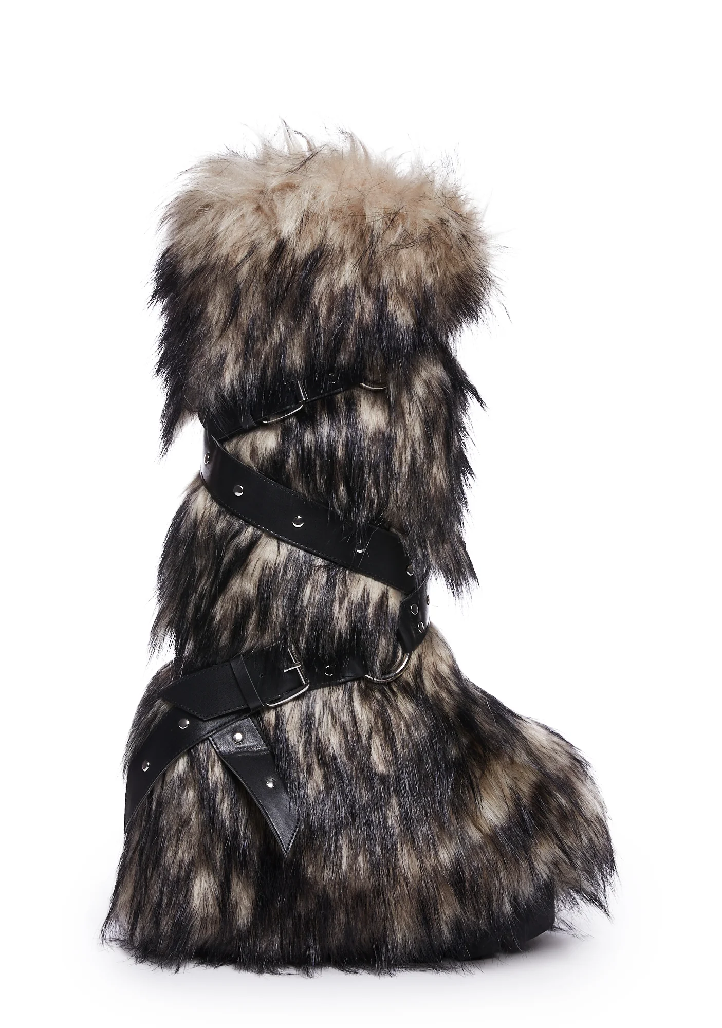 Wild Instincts Faux Fur Boots - Off White