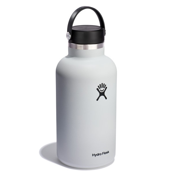 Hydro Flask 64oz Wide Mouth Insulated Bottle + Flex Cap - 1892ml - White