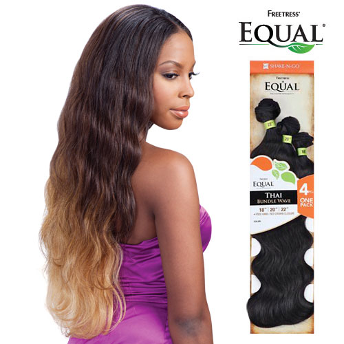 FreeTress Equal Synthetic Hair Weave Thai Bundle Wave 4Pcs