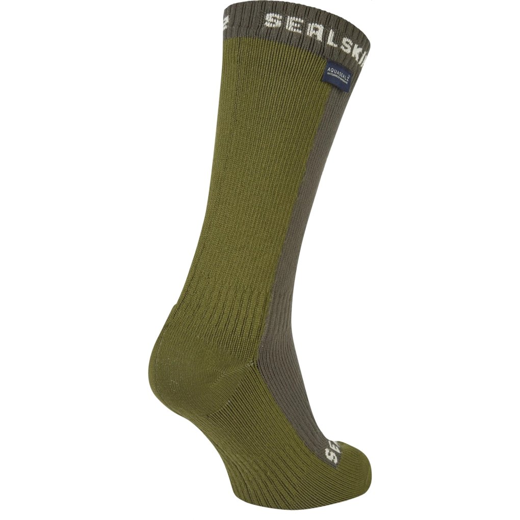SealSkinz Starston Waterproof Cold Weather Mid Length Socks - Olive