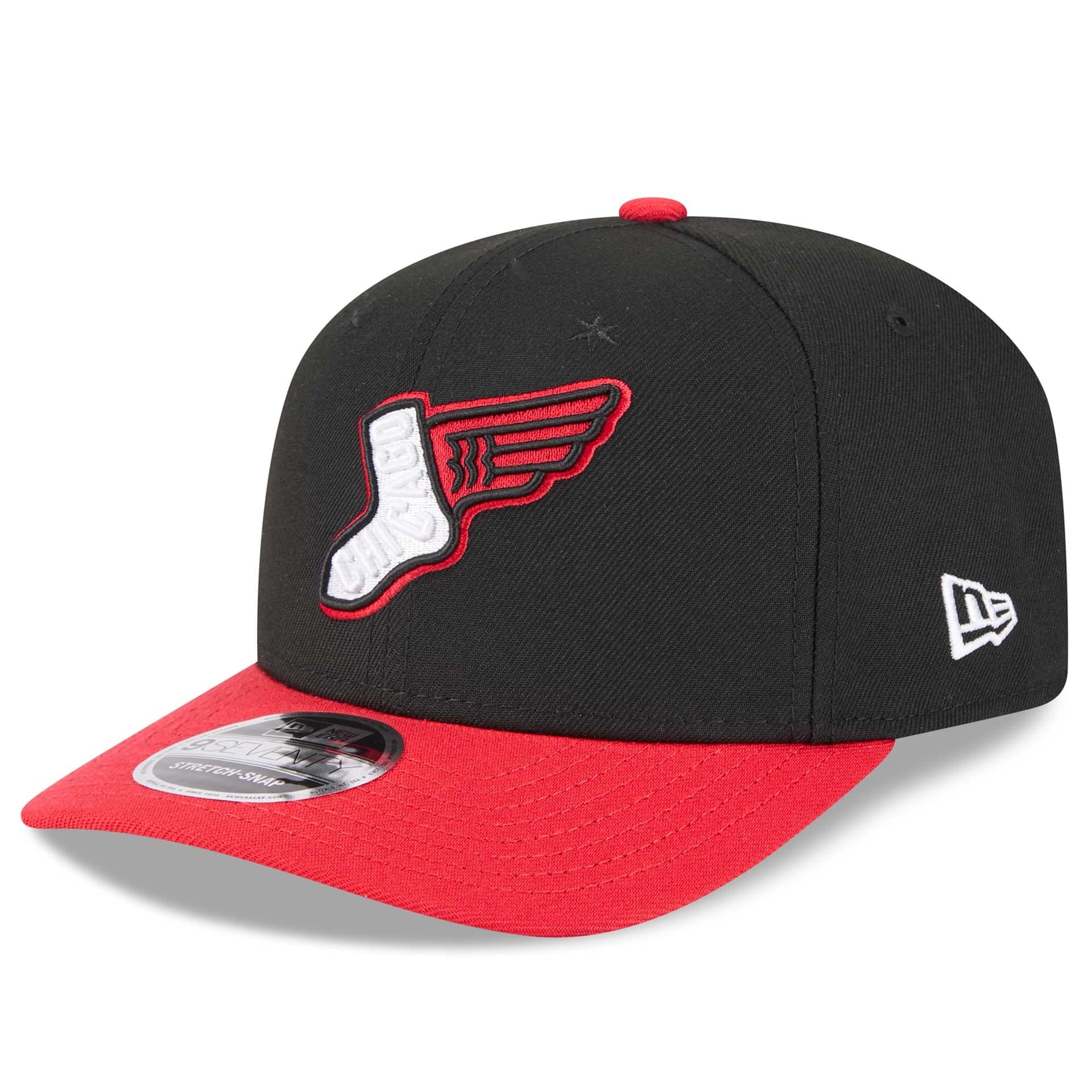 Chicago White Sox MLB City Connect Stretch-Snap 9SEVENTY Alternate Cap Black