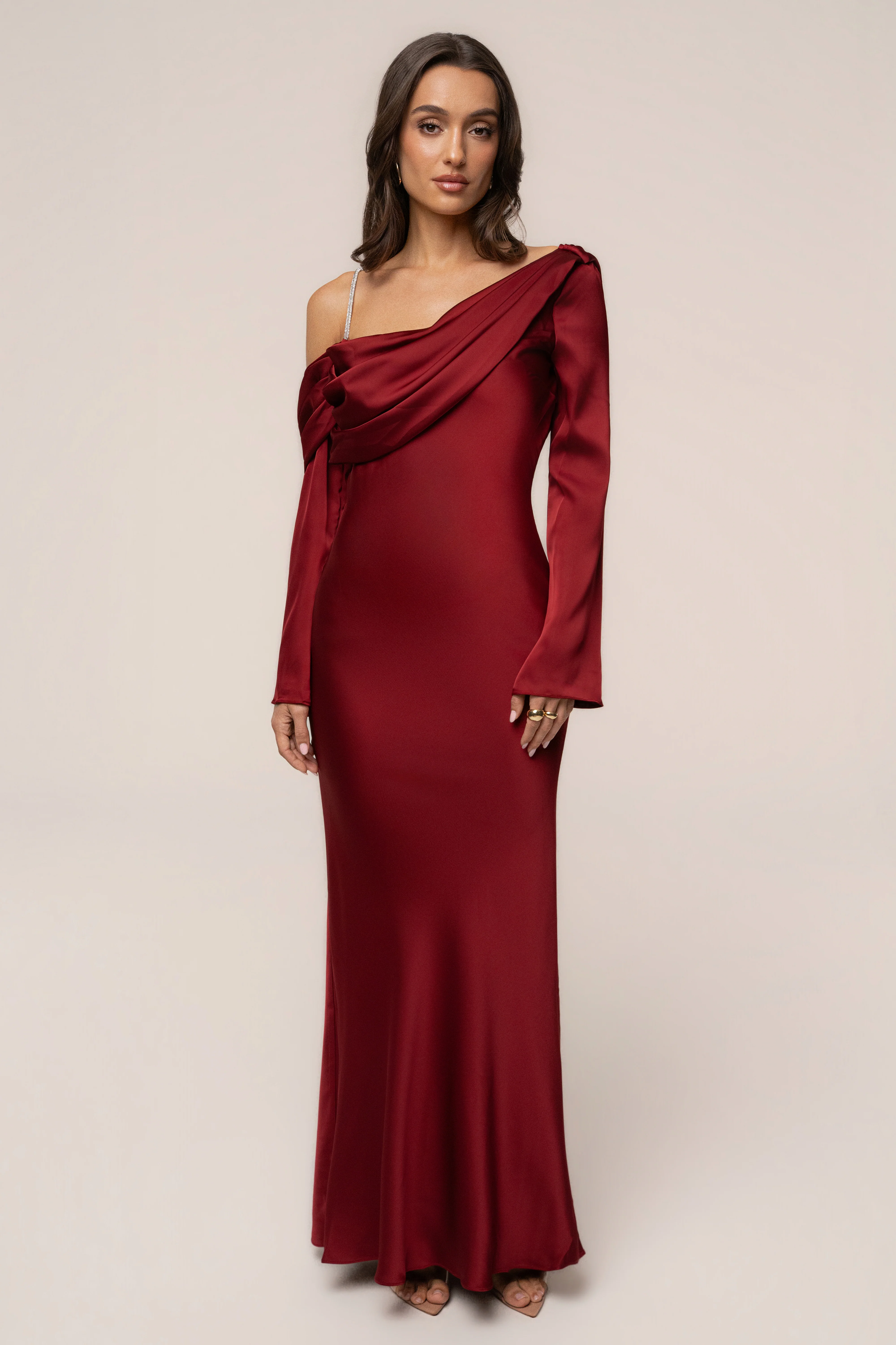 Red One And Only Satin Dress