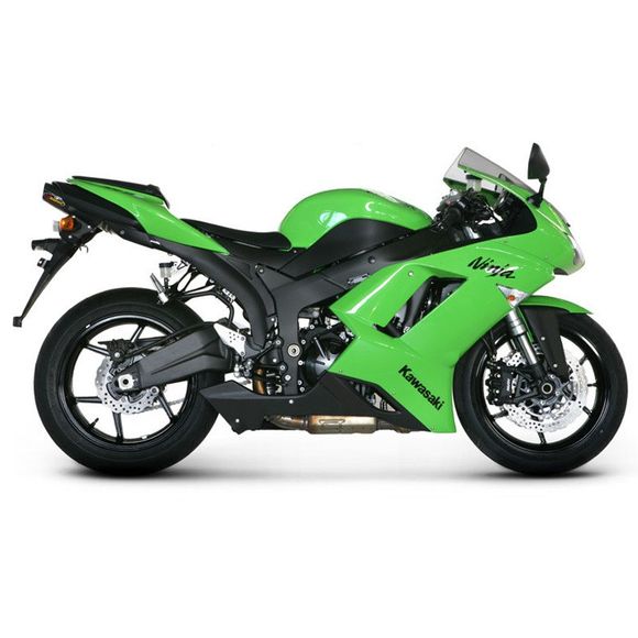 Silencieux Akrapovic Titane embout carboneKAWASAKI 600 NINJA ZX-6 R (ZX600P) - 2007 - 2008Ref : S-K6SO5-HACT / 18112944