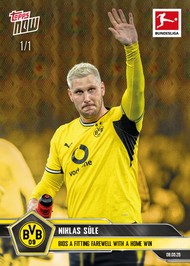 Niklas Süle - 2025-26 Bundesliga Topps NOW® - Card 188 - PR: 192