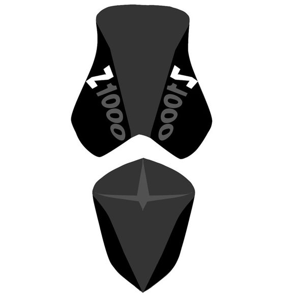 Bagster Seat Cover Black/Matte Black/Anthracite and White LettersRef: 2192C