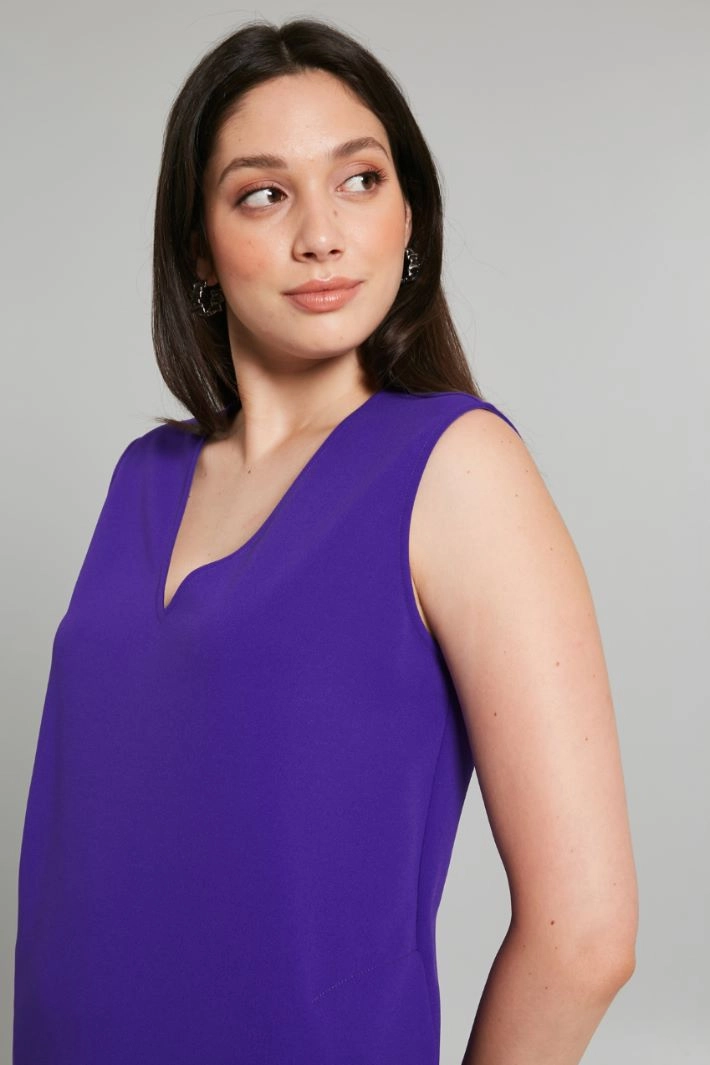 Crepe jersey dress - VIOLET