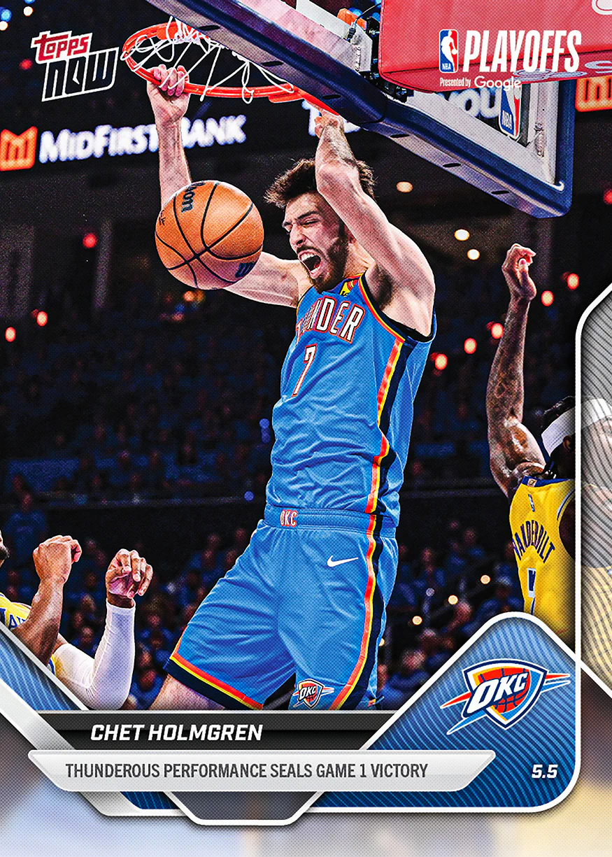 Chet Holmgren - 2025-26 NBA Topps NOW® - Card 296 - PR: 531