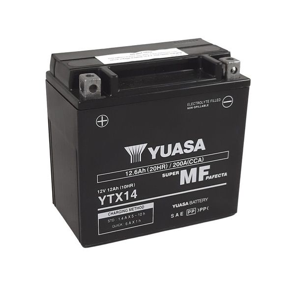 Yuasa ytx14 -y- farm acid type battery maintenance freeRef: ytx14 -y-