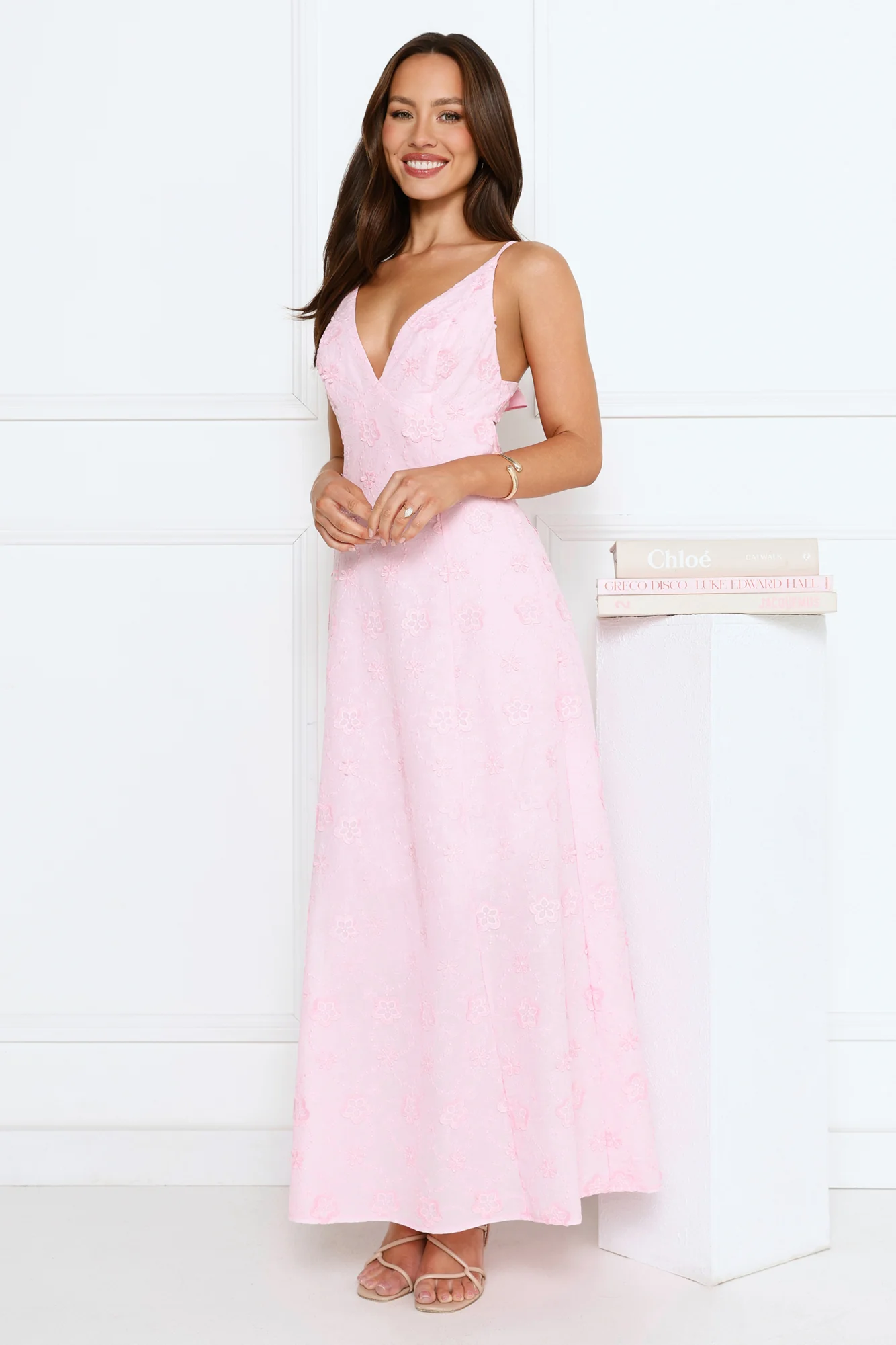 Soft Moonbeam Maxi Dress Pink