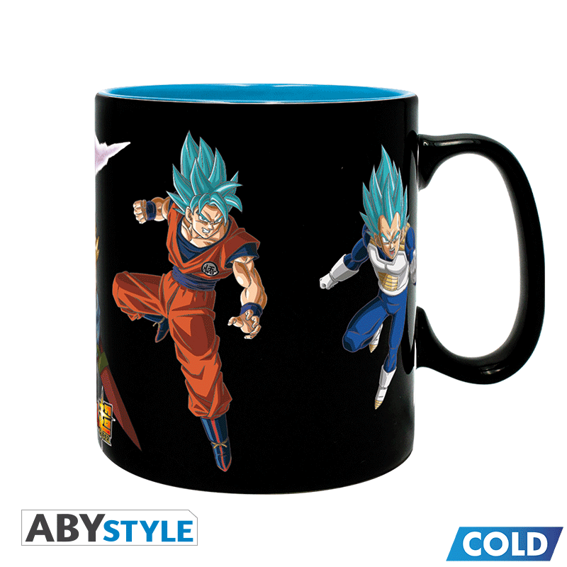 DRAGON BALL SUPER Mug Heat Change Saiyans vs Black