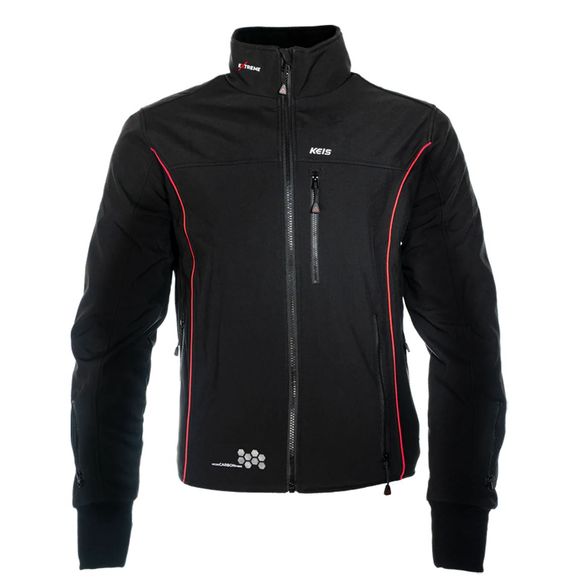 Veste chauffante Keis J505RP PREMIUM EXTREME - Noir / RougeRef : KEI0002