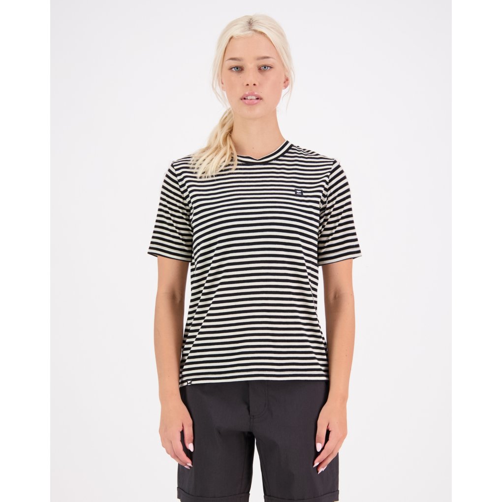 Mons Royale Icon Merino T-Shirt Women - mr stripe