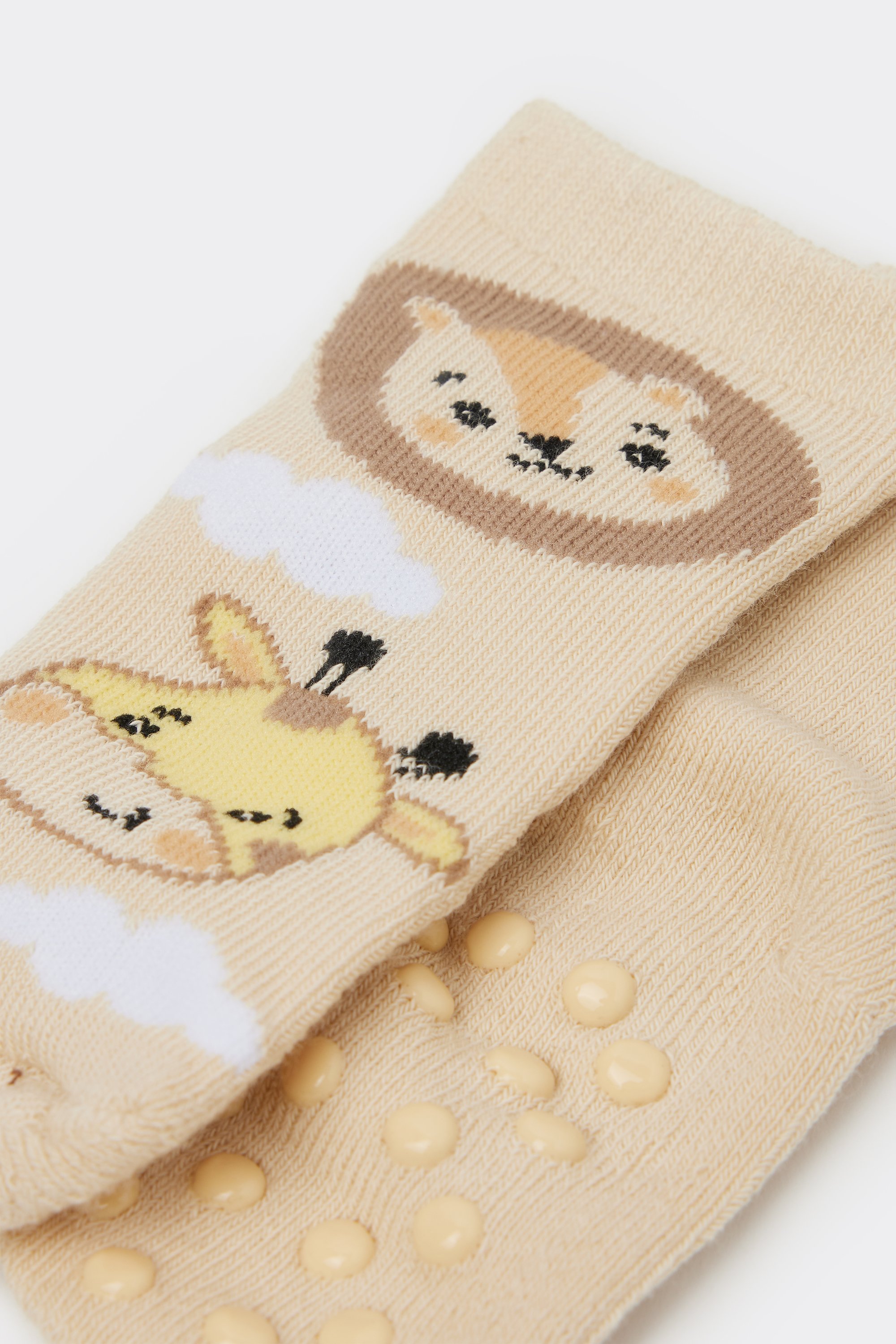 Baby Lightweight Patterned Non-Slip Cotton Socks