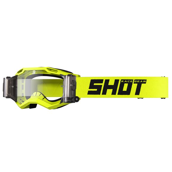 Shot ASSAULT 2.0 cross mask - SOLID NEON YELLOW ROLL OFF GLOSSY 2023 - YellowRef : SO2297 / A09-29B1-C07