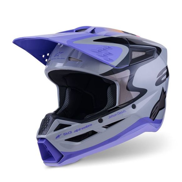 Casque cross Alpinestars S-M3 JETTSON 2025 - GrisRef : AP4046