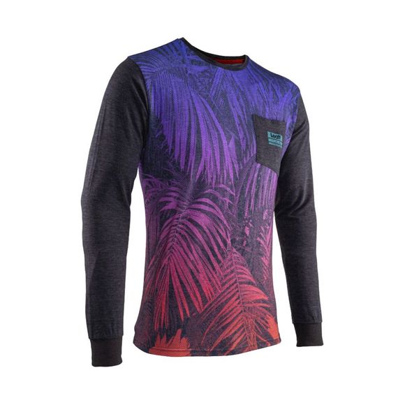 T -shirt Long sleeves Leatt Premium V24 - Gray / BlackRef: LB0828