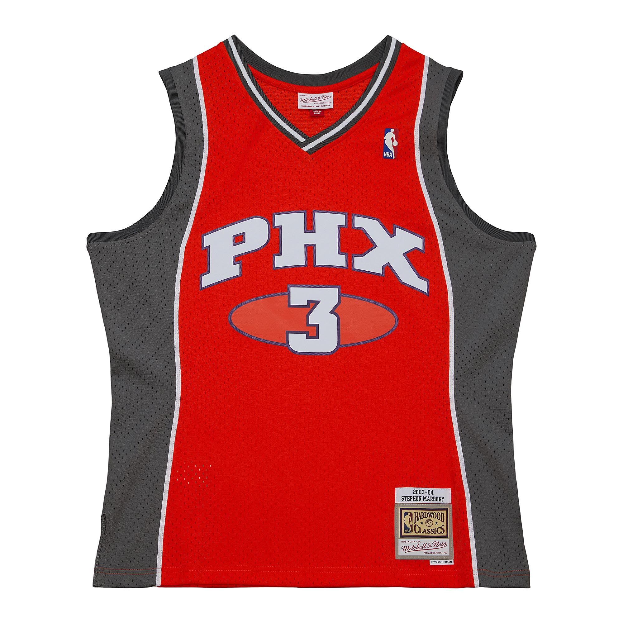 Stephon Marbury #3 Phoenix Suns 2003-04 Mitchell & Ness Swingman NBA Jersey Orange