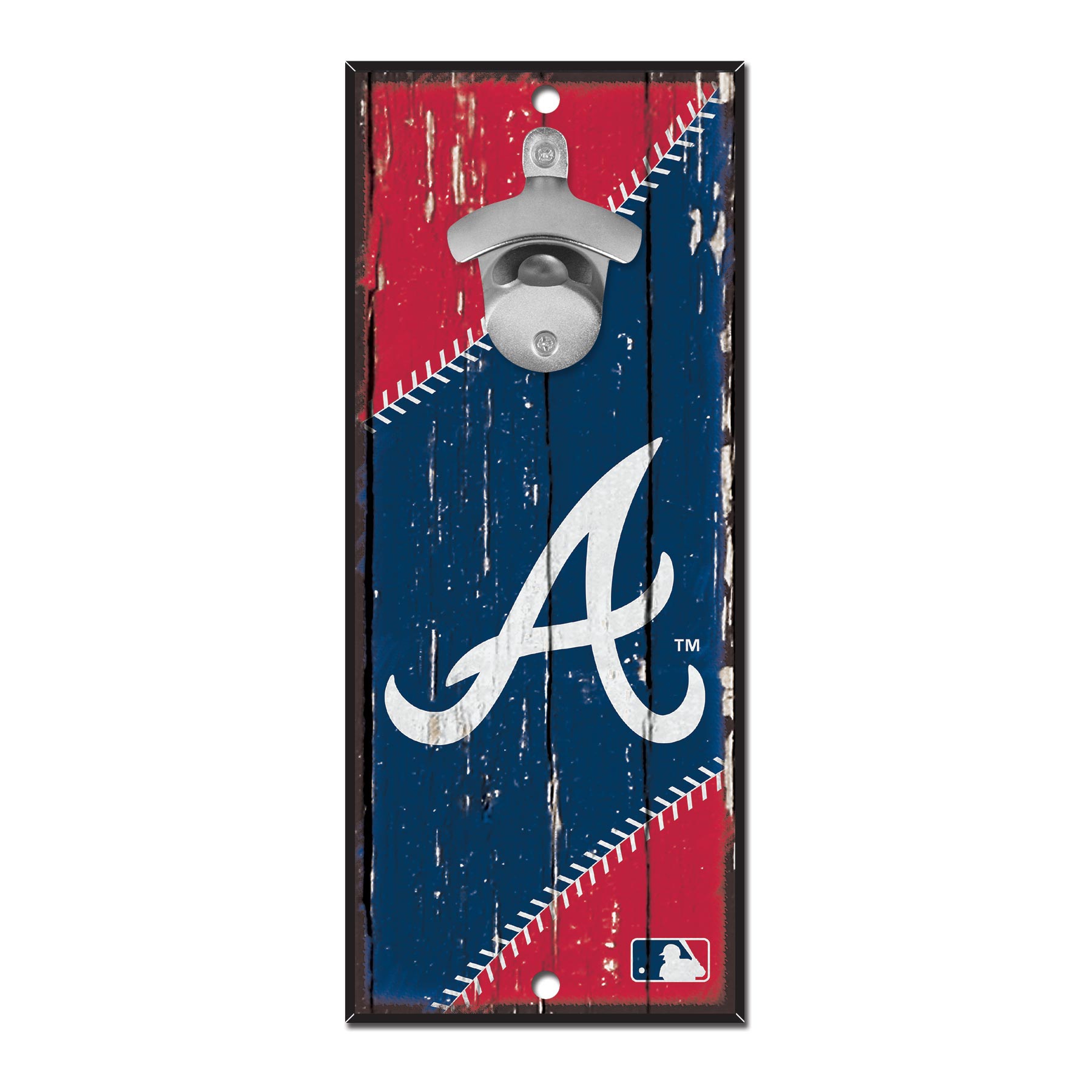 Atlanta Braves MLB Bottle Opener Sign