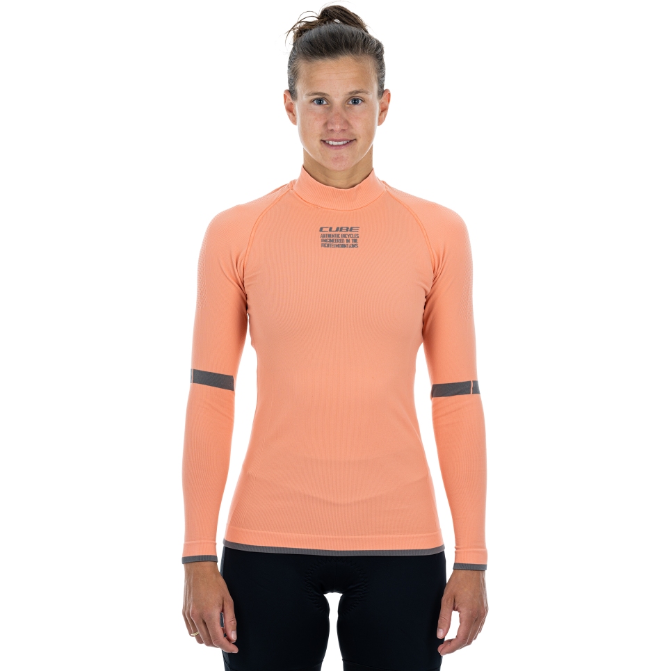 CUBE RACE Be Warm Long Sleeve Baselayer Women - coral